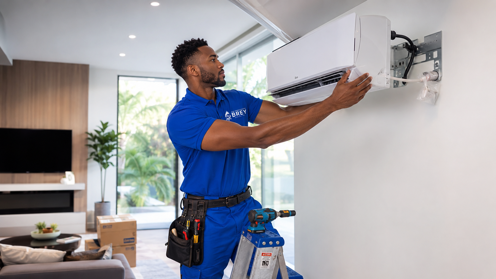 Instalación de AC residencial